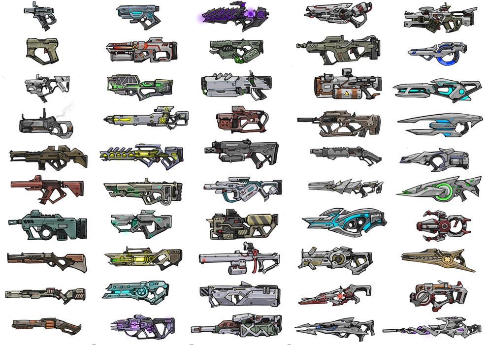 Concept gun futuristic
