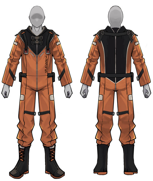 Orange suit